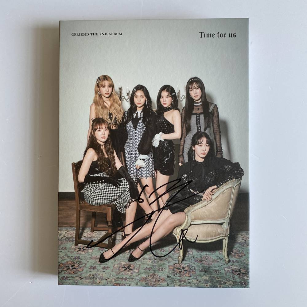GFRIEND YUJU SIGNED 2ND ALBUM 'TIME FOR US' - MIDNIGHT VERSION (V1)